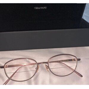 Vera Wang Alana Eyeglasses Titanium Frame Rose Gold 49-17-135 With Case